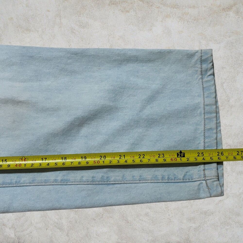 Y2K Tommy Hilfiger Light Blue Women's Straight Leg Jeans Size 8 - Picture 7 of 8